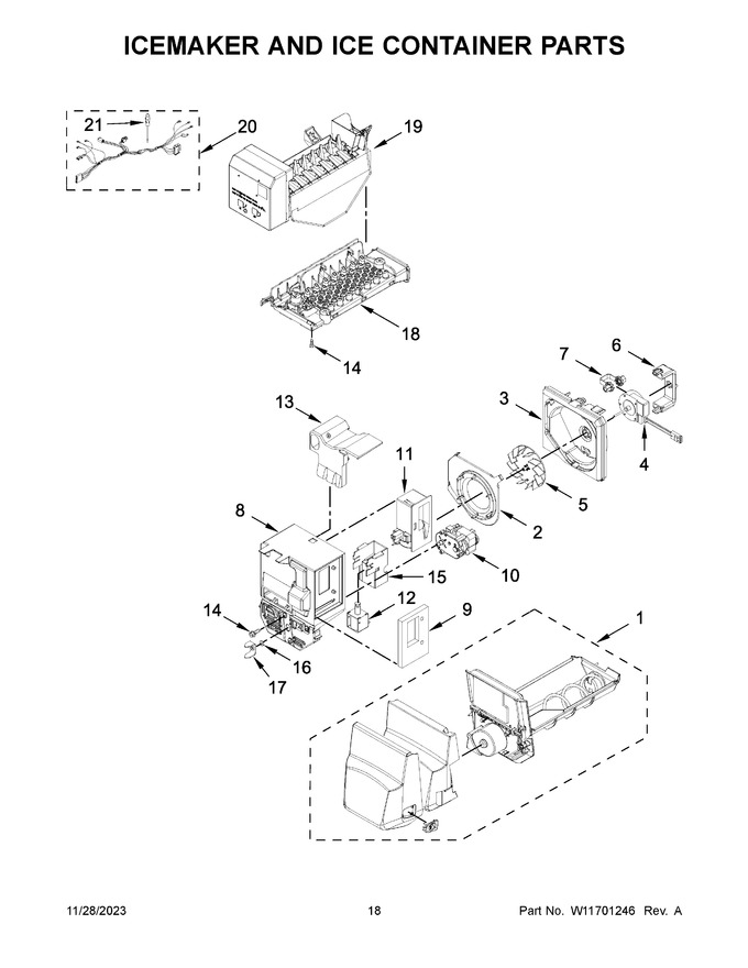 Diagram for WRF555SDFZ18