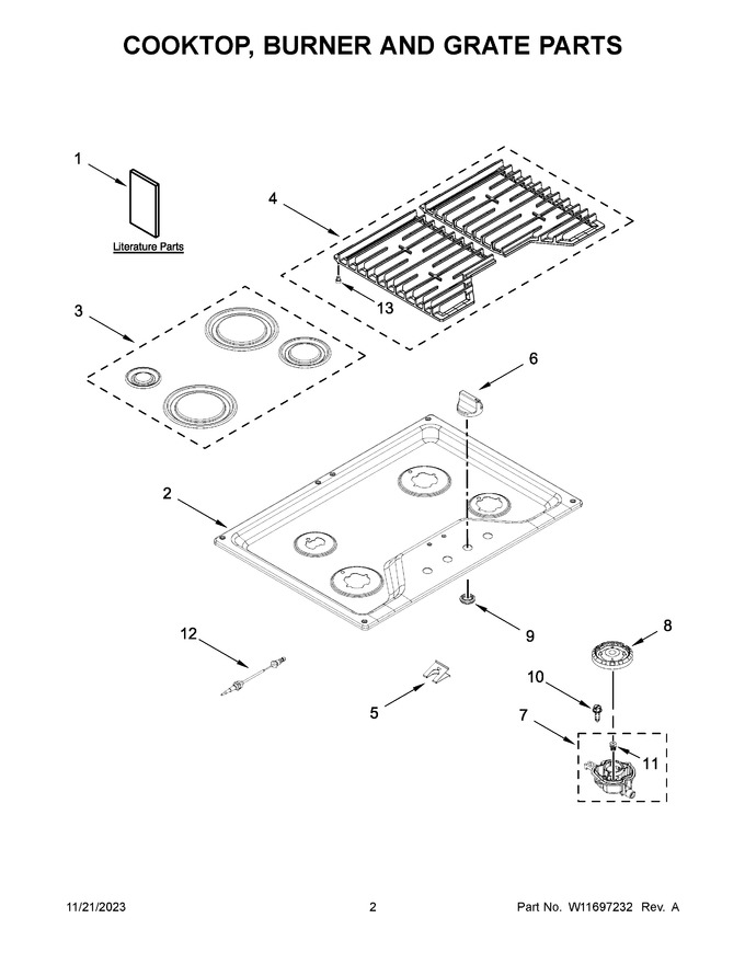 Diagram for WCGK3030PW00