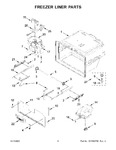 Diagram for 04 - Freezer Liner Parts