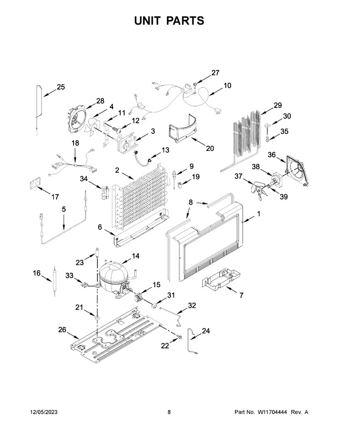 Diagram for WZF34X18DW08