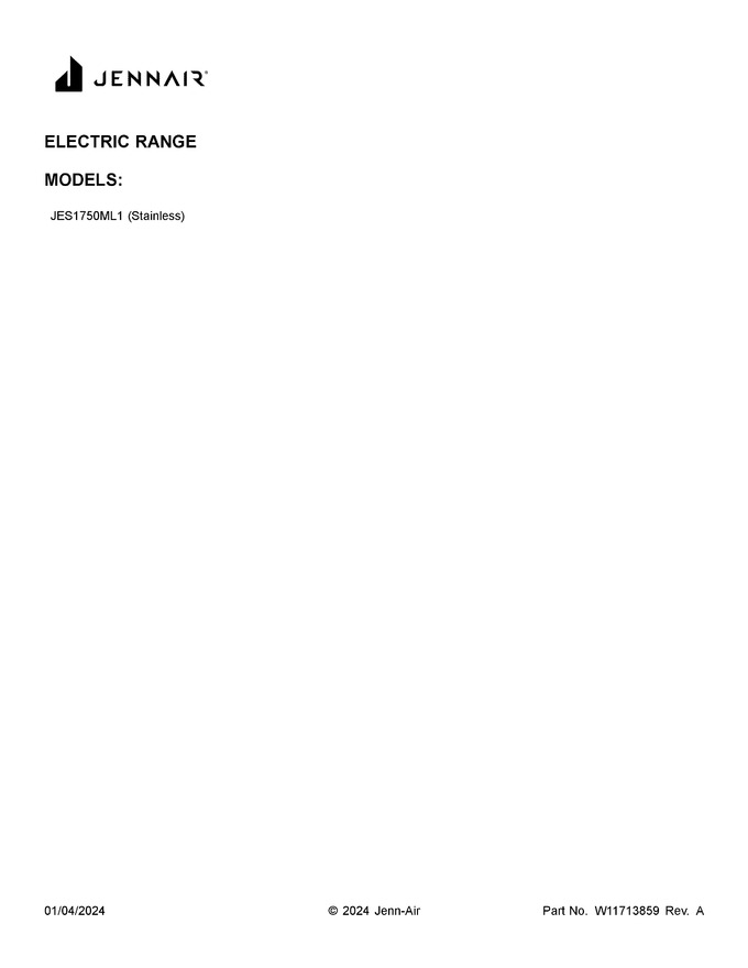 Diagram for JES1750ML1