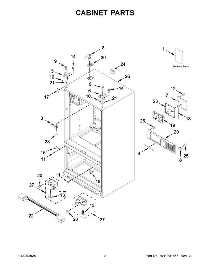 Diagram for WRF555SDHW09