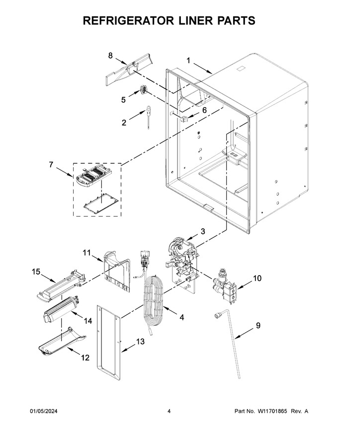 Diagram for WRF555SDHW09