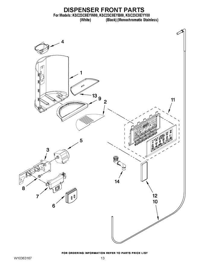 Diagram for KSC23C8EYW00