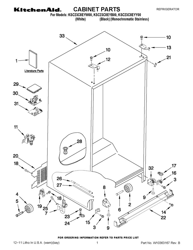 Diagram for KSC23C8EYW00