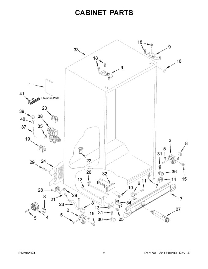Diagram for WRS335SDHW07