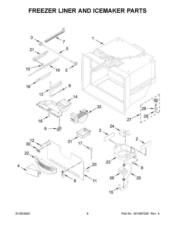 Diagram for WRB329DMBW05