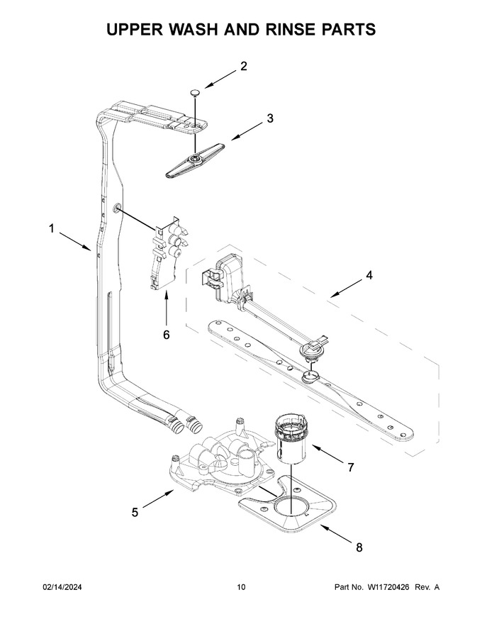 Diagram for KDTE204KWH3