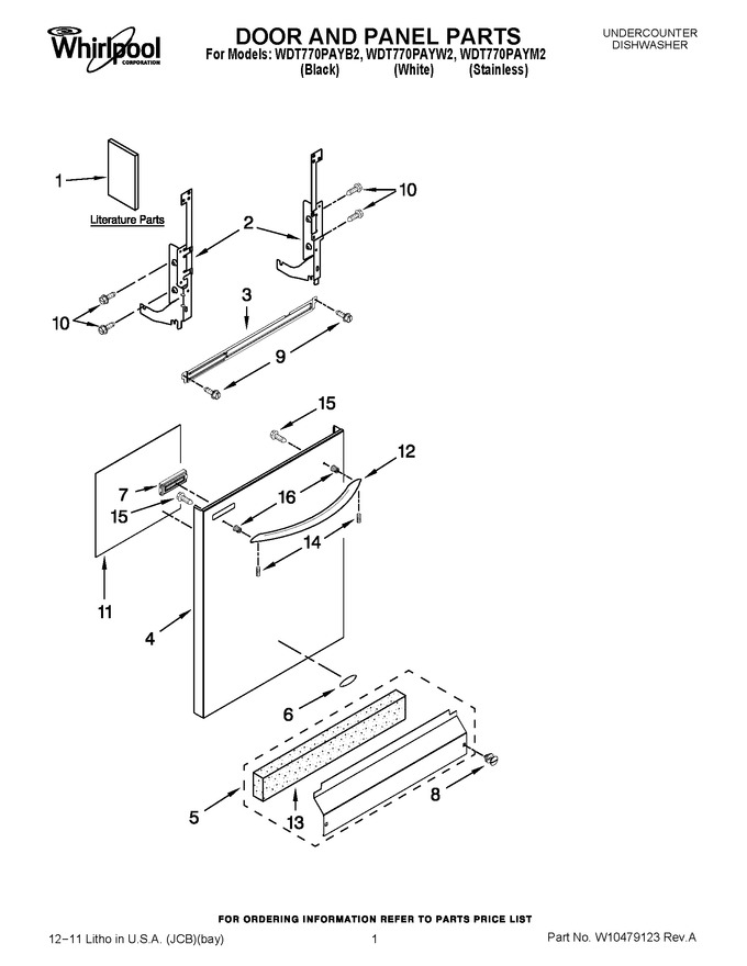Diagram for WDT770PAYB2