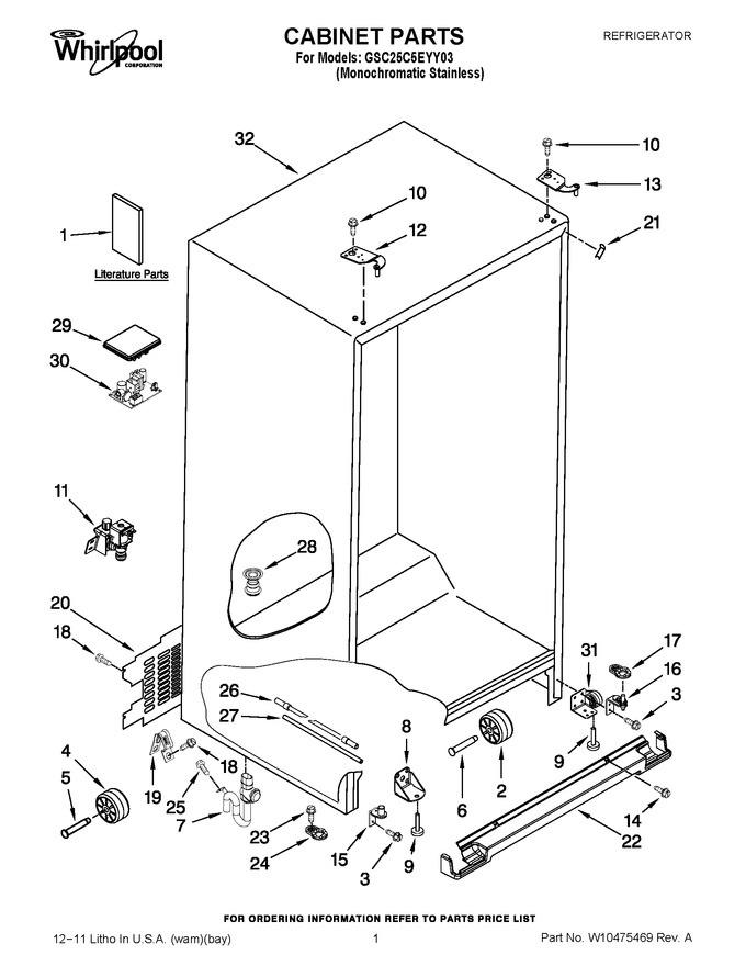 Diagram for GSC25C5EYY03