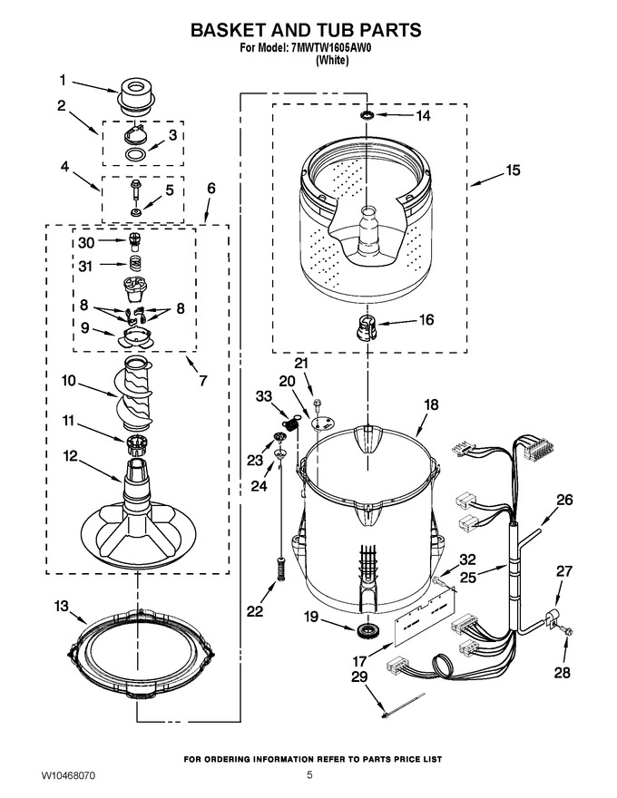 Diagram for 7MWTW1605AW0