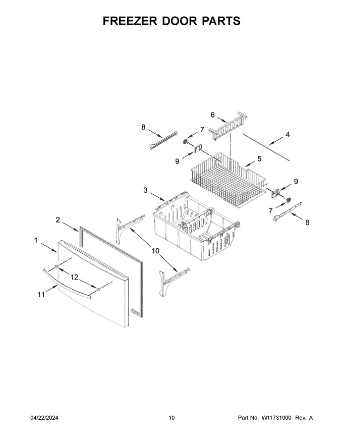Diagram for WRX735SDHB10