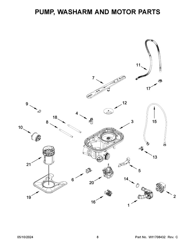 Diagram for WDT550SAPW0
