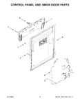 Diagram for 03 - Control Panel And Inner Door Parts