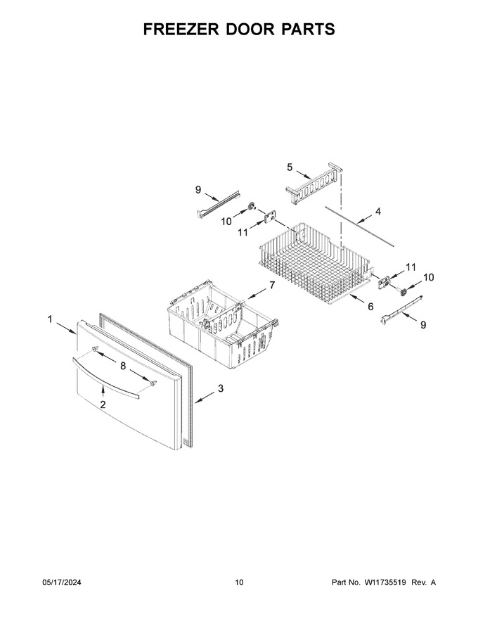 Diagram for WRF555SDHW10