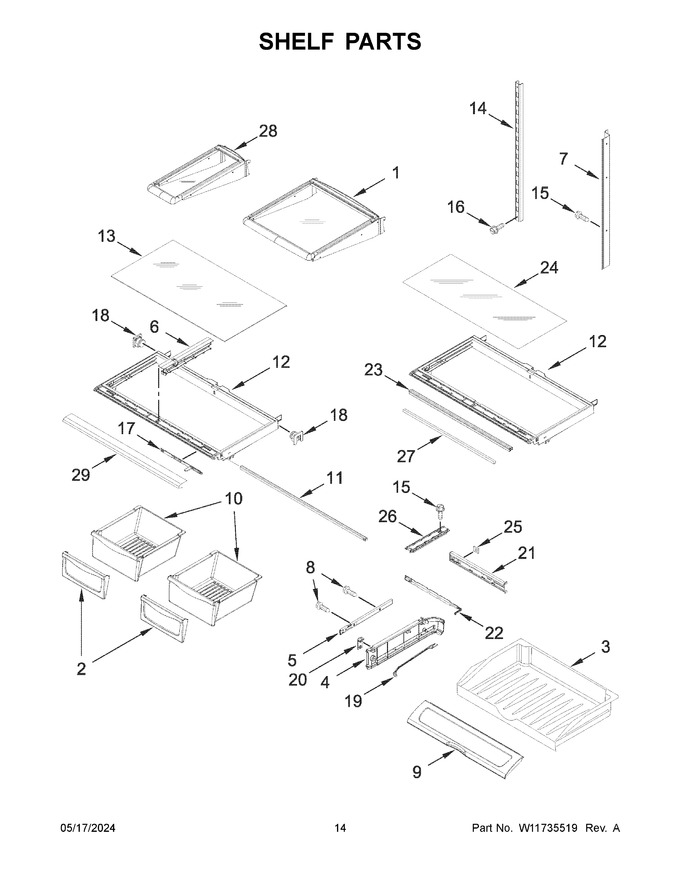 Diagram for WRF555SDHW10