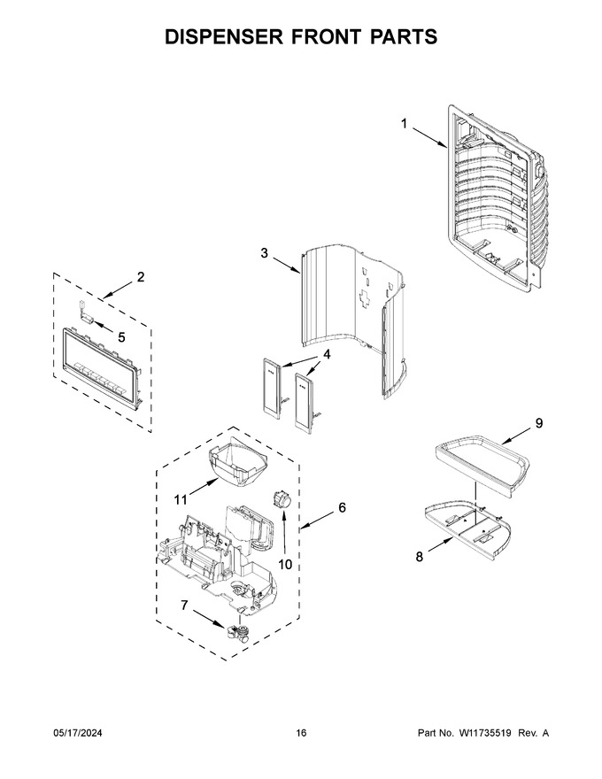 Diagram for WRF555SDHW10