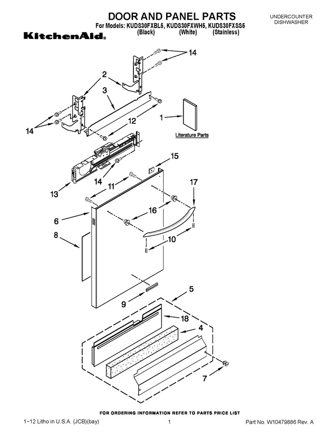 Diagram for KUDS30FXWH5