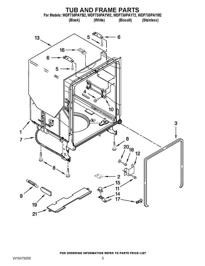 Diagram for WDF730PAYW2