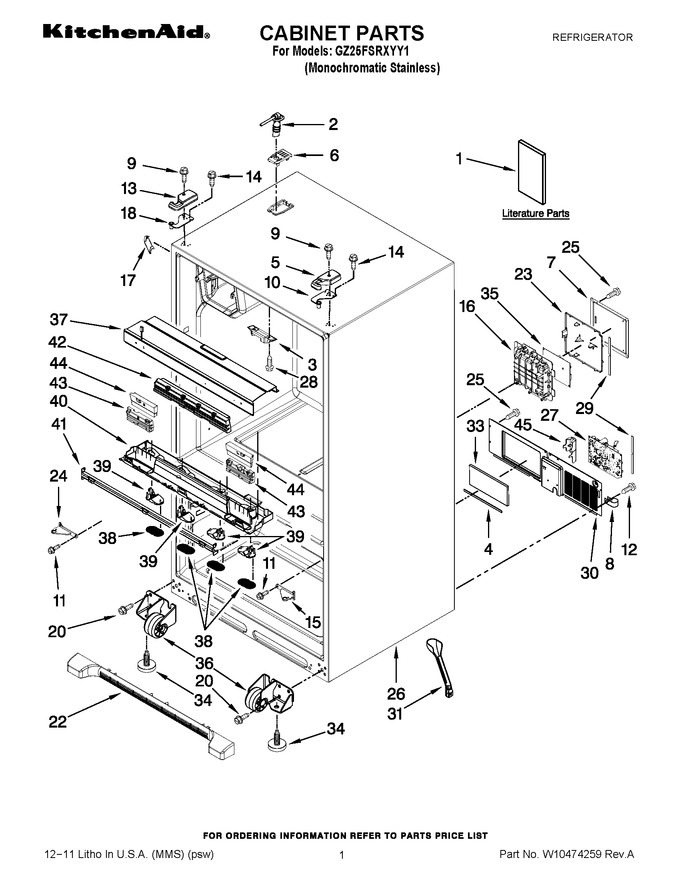 Diagram for GZ25FSRXYY1