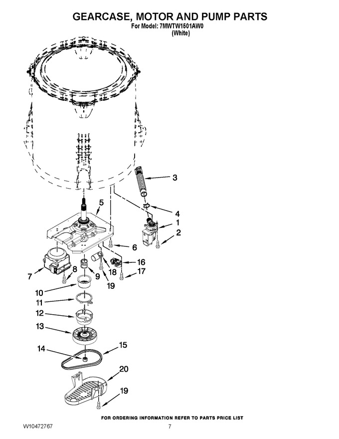 Diagram for 7MWTW1501AW0