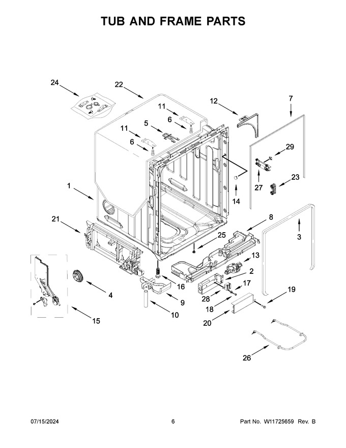 Diagram for WDT750SAKB3