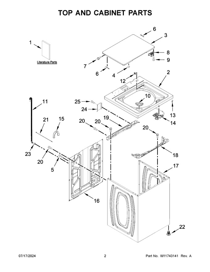 Diagram for 2DWTW4705EW3