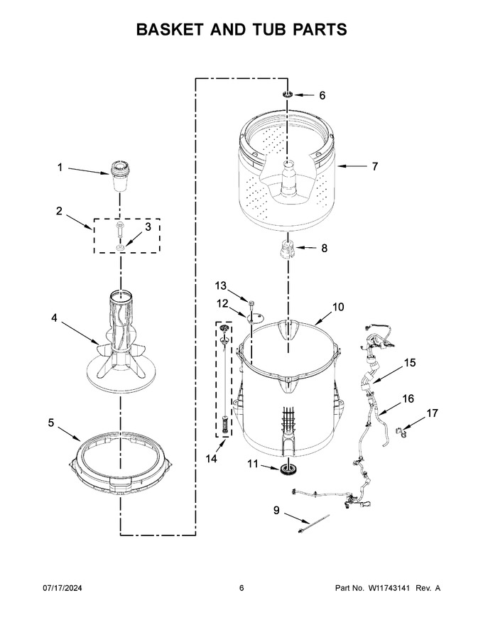 Diagram for 2DWTW4705EW3