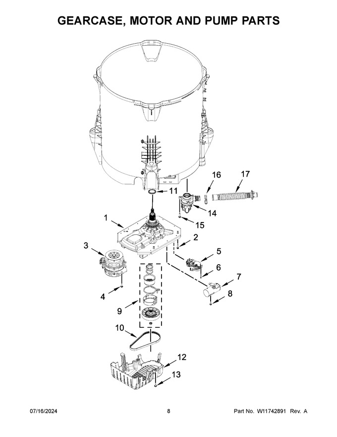 Diagram for WTW5010LW1