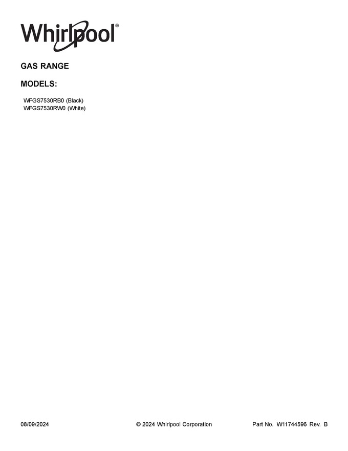 Diagram for WFGS7530RB0