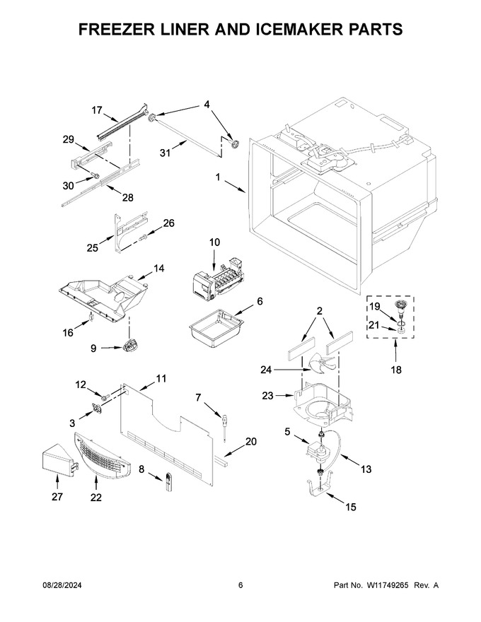 Diagram for WRFF3036RB00