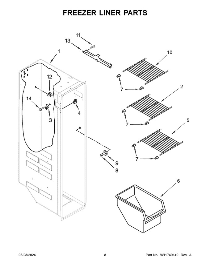 Diagram for WRS331SDHW07
