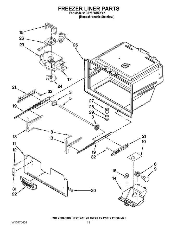 Diagram for GZ25FSRXYY2