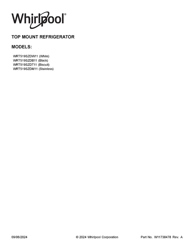 Diagram for WRT519SZDW11