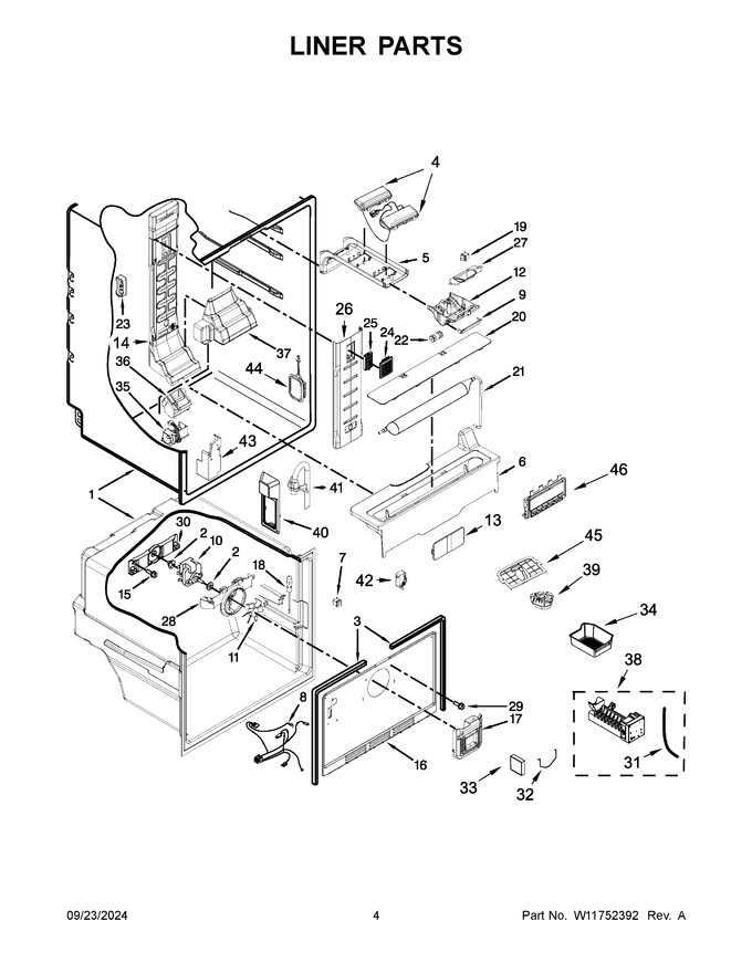 Diagram for KRFF300EWH06