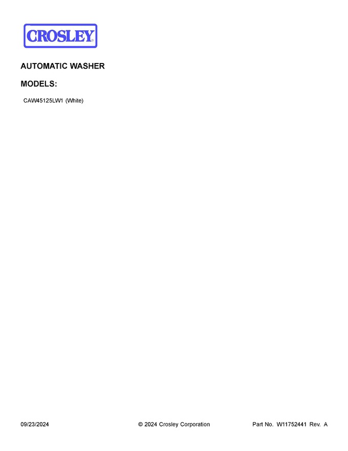 Diagram for CAW45125LW1