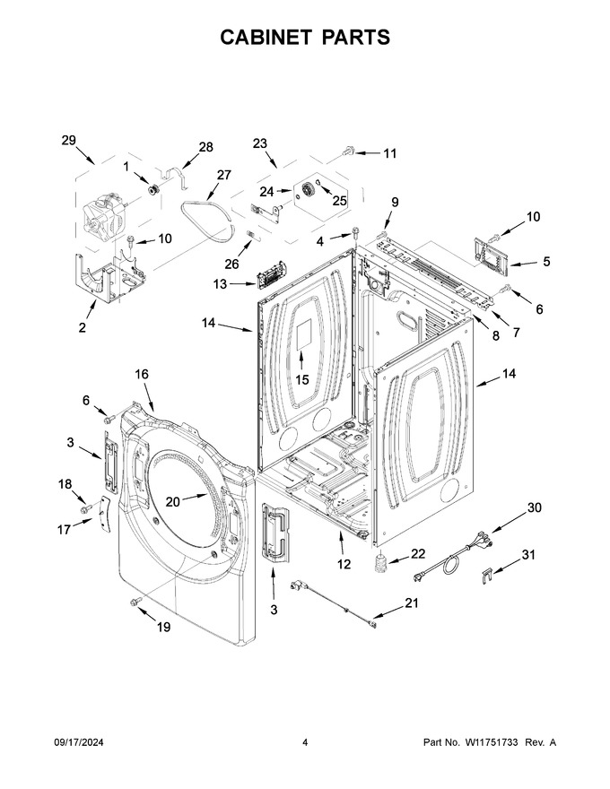 Diagram for YWED6720RW0