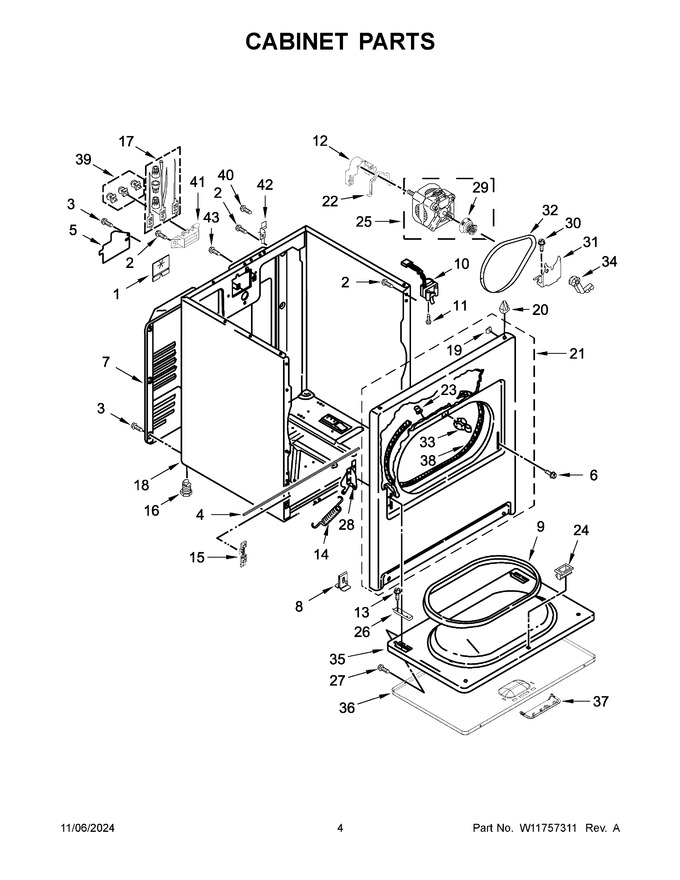 Diagram for CDEW7110RW0