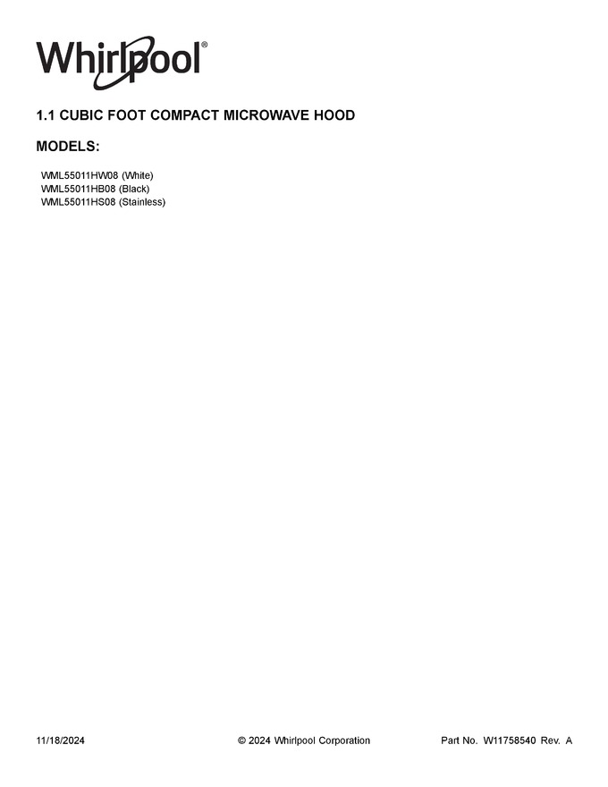 Diagram for WML55011HB08