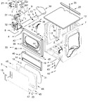 Diagram for Upper Cabinet And Front Panel Parts