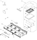 Diagram for Burner Box And Griddle Parts