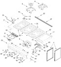 Diagram for Cooktop, Burner And Grate Parts