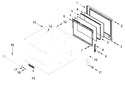 Diagram for Oven Door Parts