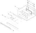 Diagram for Microwave Door Parts