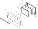 Diagram for Oven Door Parts