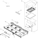 Diagram for Burner Box And Griddle Parts