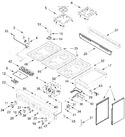 Diagram for Cooktop, Burner And Grate Parts