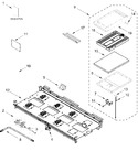 Diagram for Burner Box And Griddle Parts