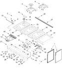 Diagram for Cooktop, Burner And Grate Parts