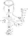 Diagram for Gearcase, Motor And Pump Parts